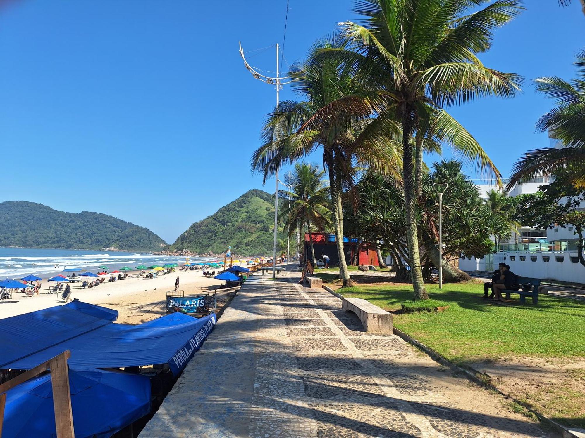 Duplex Pe Na Areia, Praia Do Tombo - Guaruja/Sp. Eksteriør billede