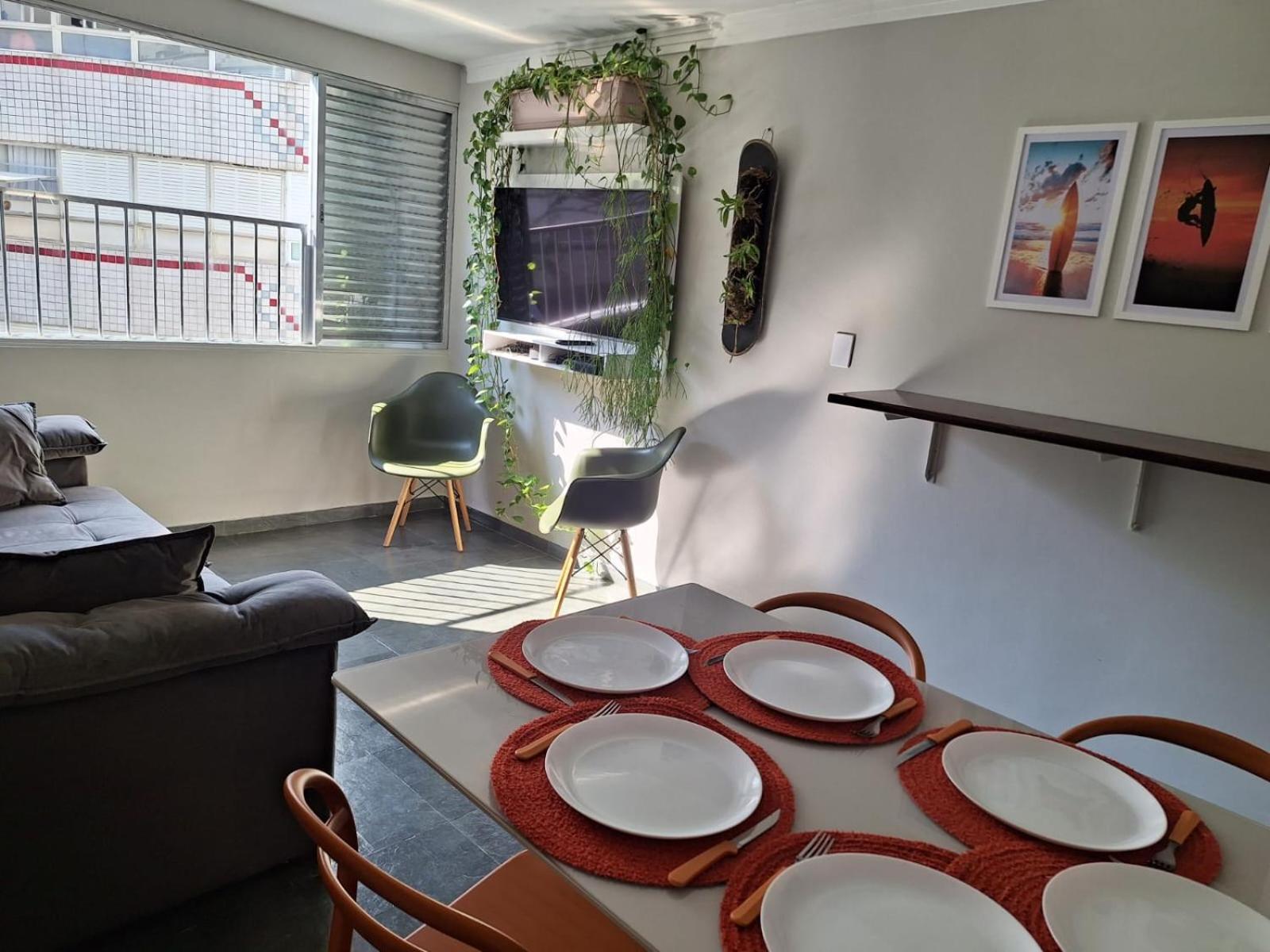 Duplex Pe Na Areia, Praia Do Tombo - Guaruja/Sp. Eksteriør billede